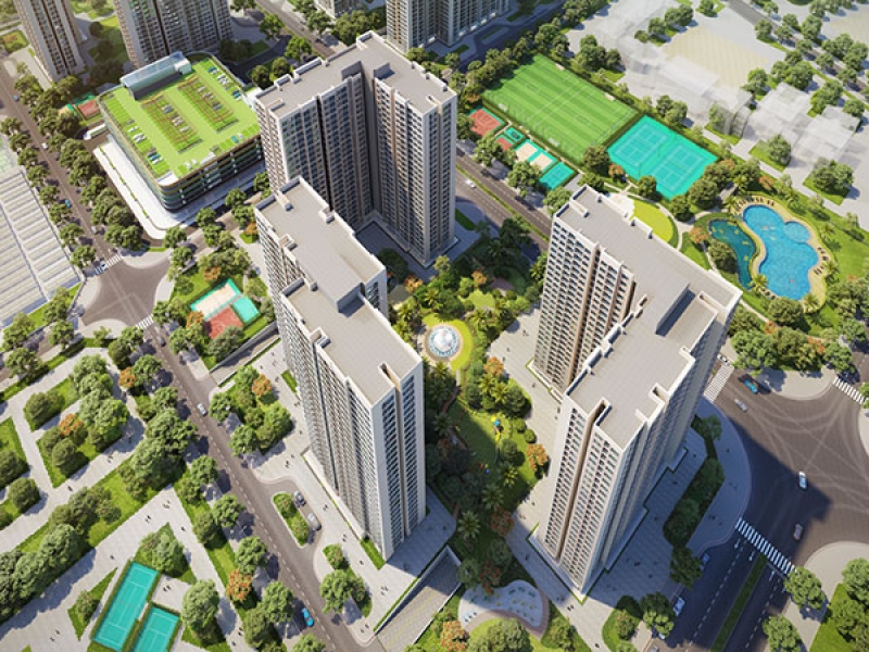 The construction complexes of Vinhomes Ocean Park 1, 2, and 3 
